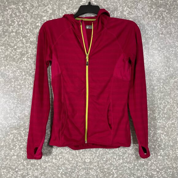 Mondetta Women's Pink Hooded Full Zip Activewear Jacket - Size Small - Pockets - Picture 1 of 9